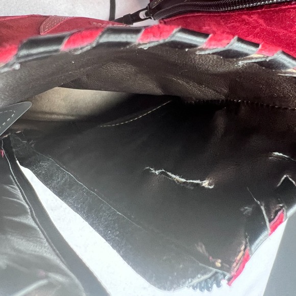 Antonio Melani Red Suede Leather Western Ankle Boots Women's 9 M Kitten Heel - Picture 15 of 15